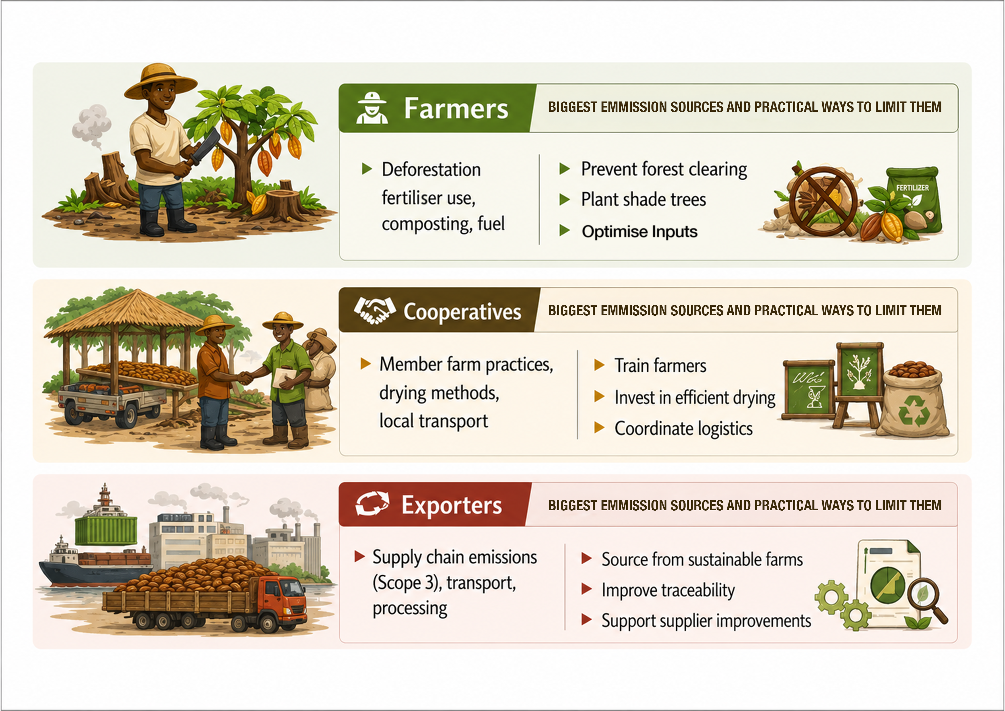 Figure 2 - Where to focus to reduce the carbon footprint