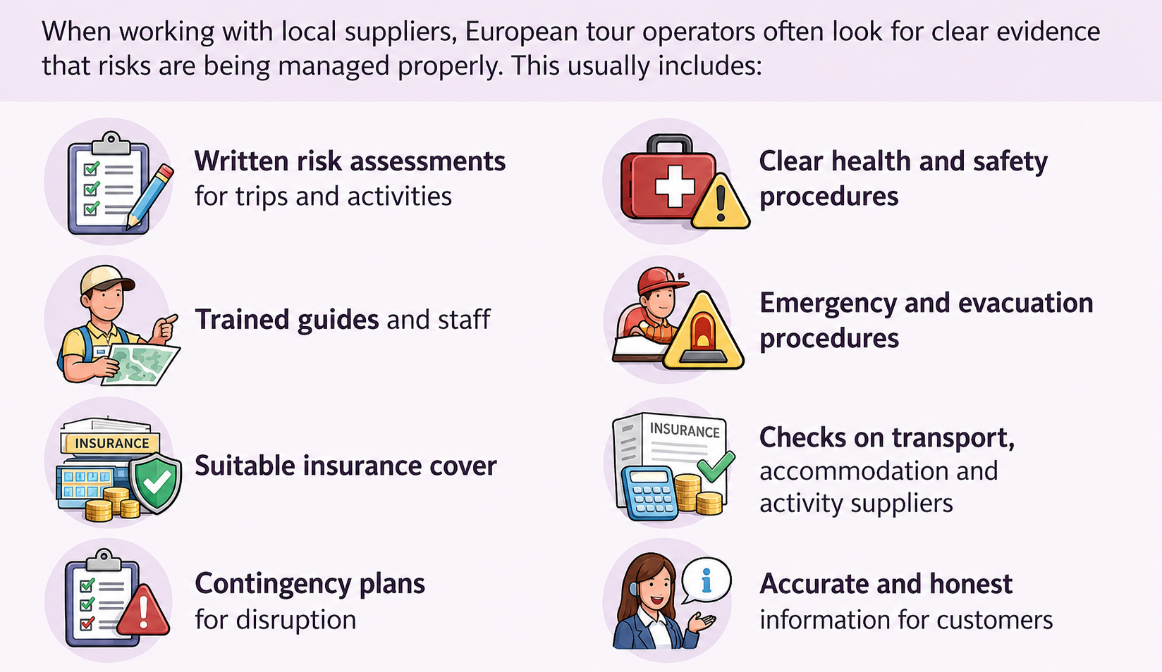 What European tour operators expect from their suppliers