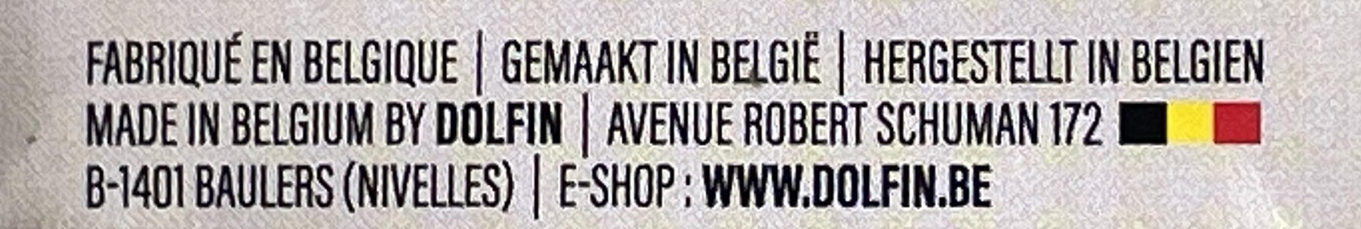 Example of labelling of Belgian Chocolate