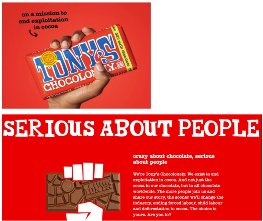 Tony’s Chocolonely product marketing