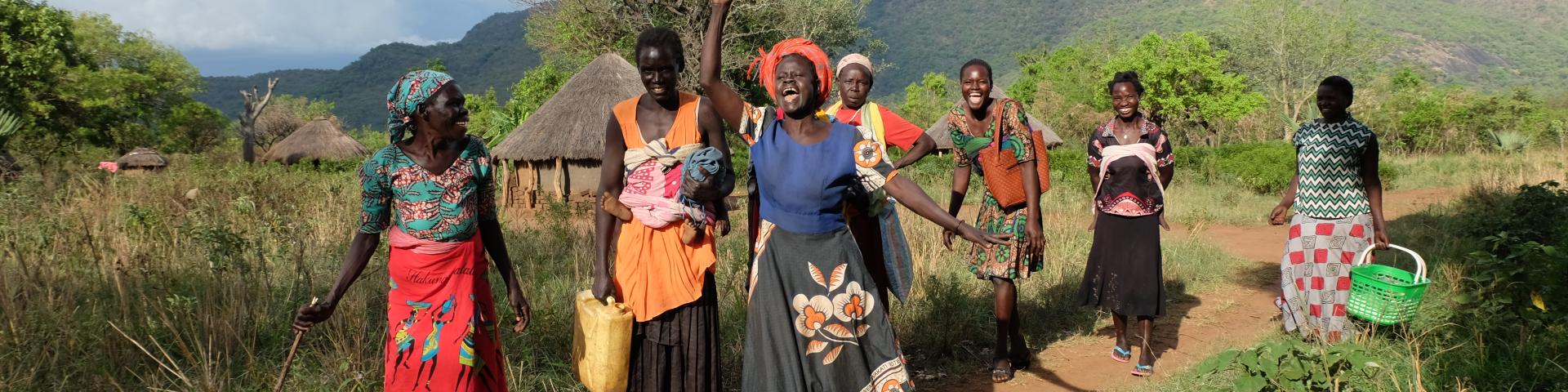 Nilotica shea. Women at work in rural Uganda