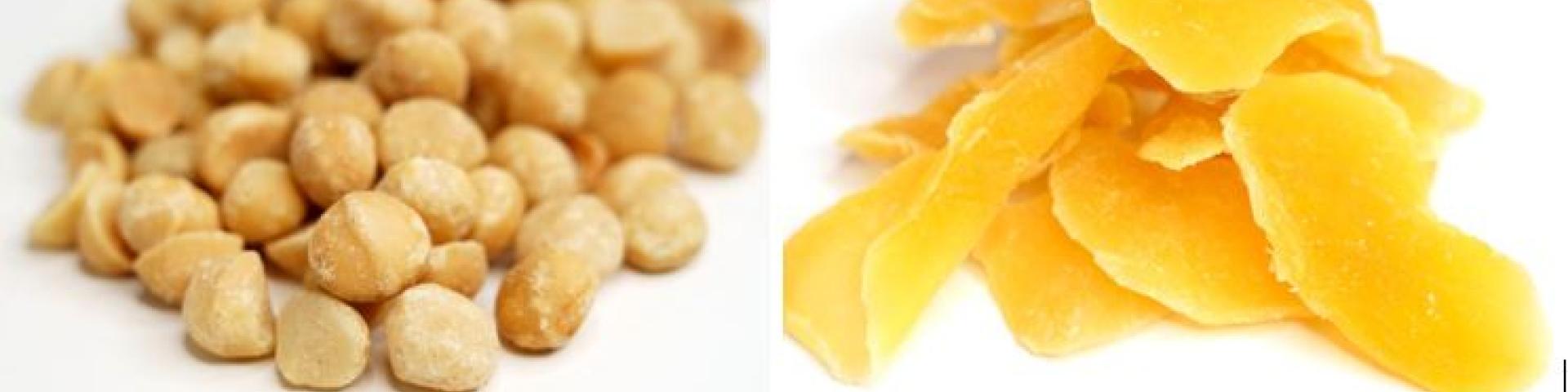 Dried mango and macadamia