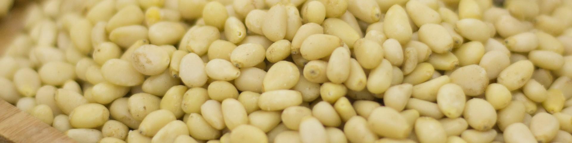 A big pile of pine nuts