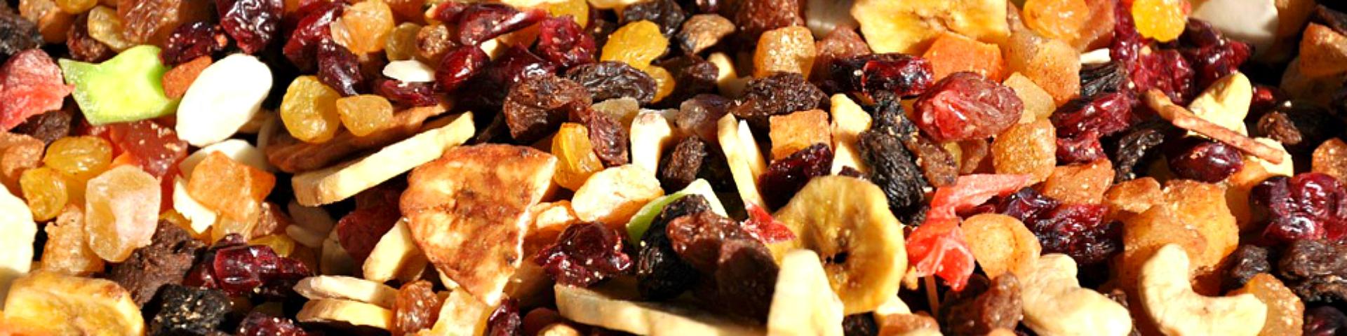 Dried fruit and nuts