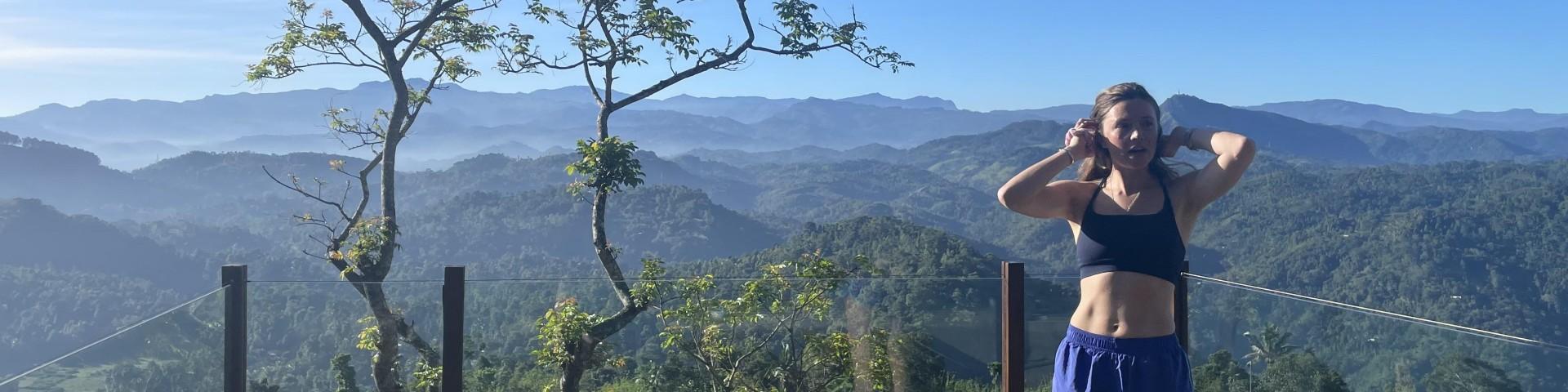 Woman at an overlook point