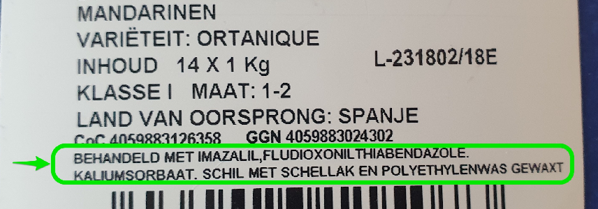 Product label