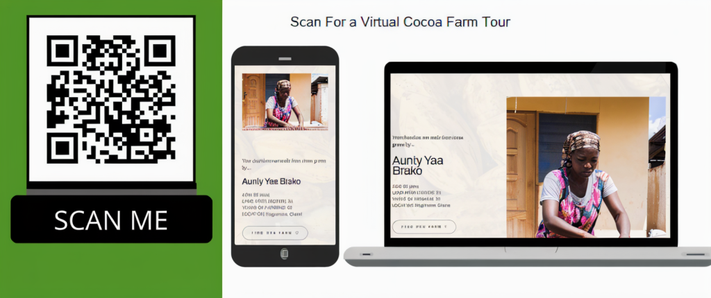 Figure 5: Kabi Chocolate’s example of QR-enabled storytelling with their packaging