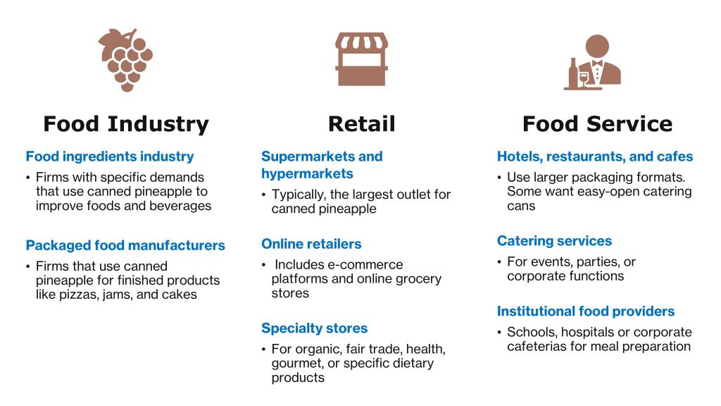 Figure 3: End market segments for canned pineapple in Europe