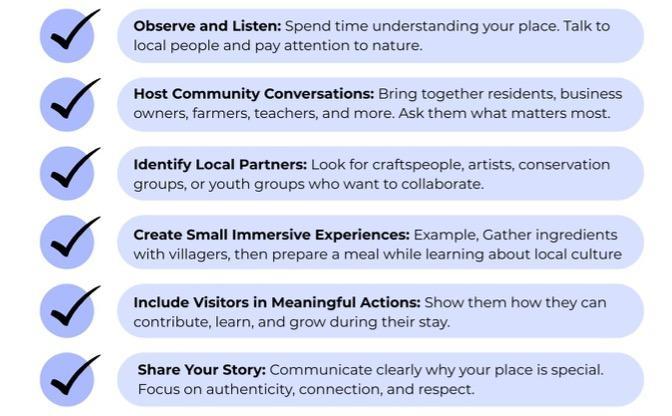 Checklist to start your journey towards regenerative tourism