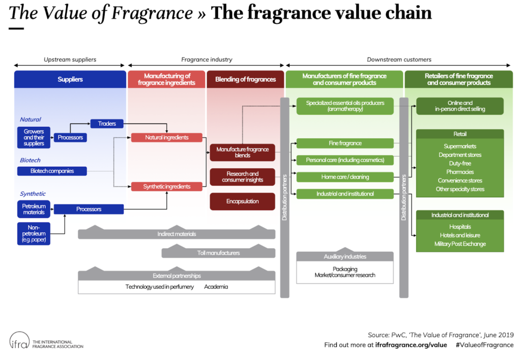 Figure 4 - Value chain for the fragrance industry
