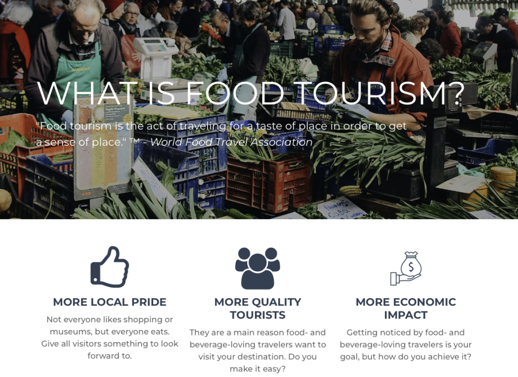 What is food tourism
