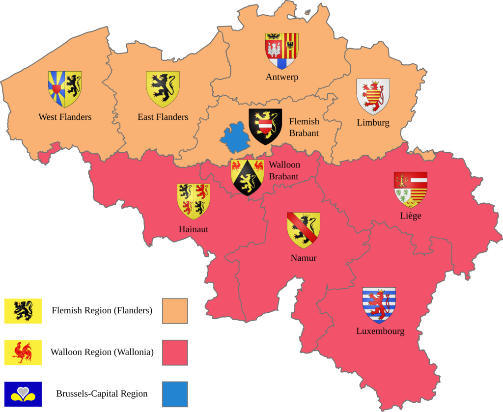Figure 1 - Regions of Belgium