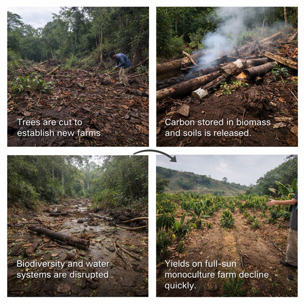 The damaging deforestation cycle