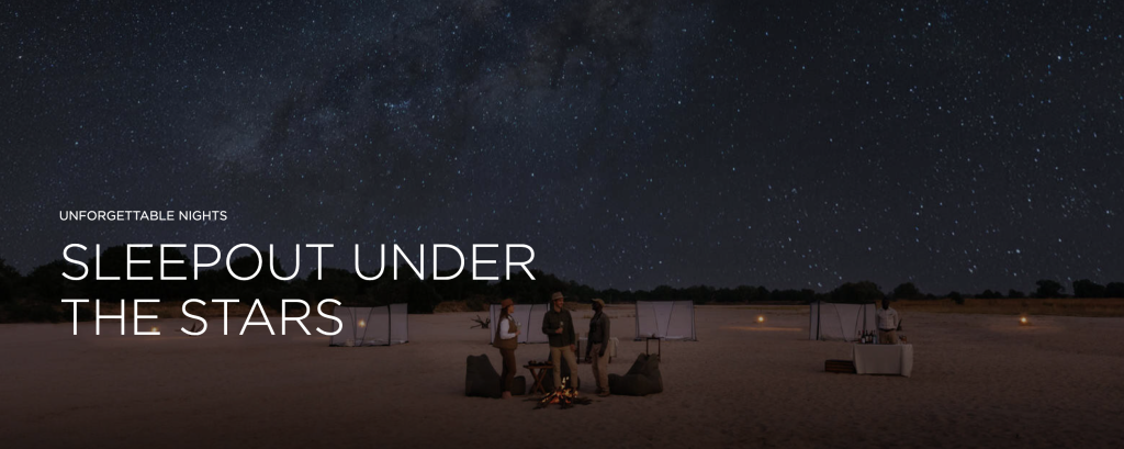 Advertisment for Sleepout under the stars