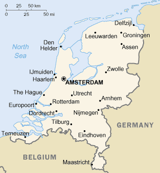 Map of the Netherlands