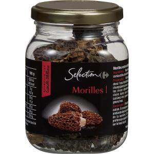 Example of a private label of dried mushroom in France (Carrefour Selection)