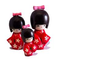 Japanese Kokeshi dolls
