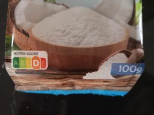 Example of Nutri-Score labelling for desiccated coconut