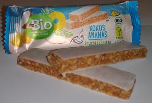 Organic brand of coconut fruit bar in Germany