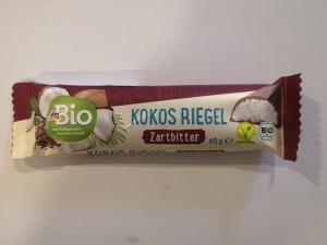 Organic chocolate coconut bar in Germany
