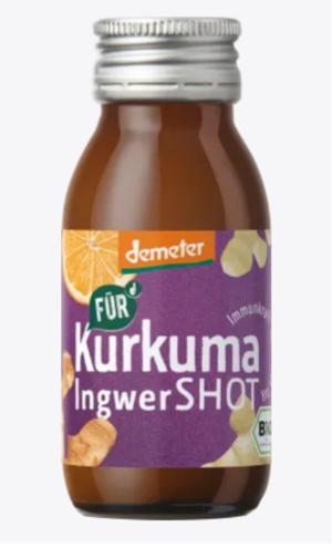 Organic and Demeter-certified shot with curcuma and ginger