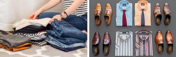 Examples of Trousers and Men’s Shirts