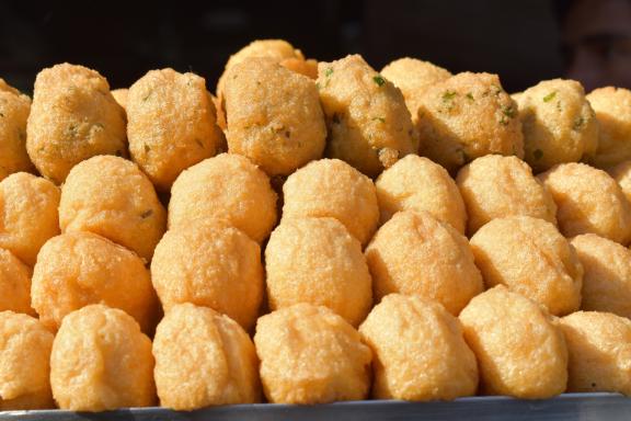Indian mung bean (moong dal) fritters