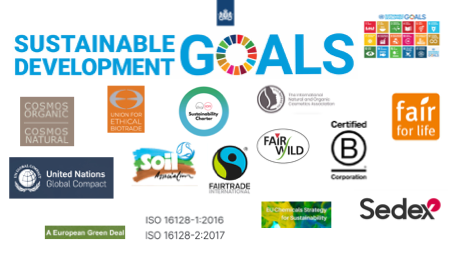 A selection of logos relating to sustainable development
