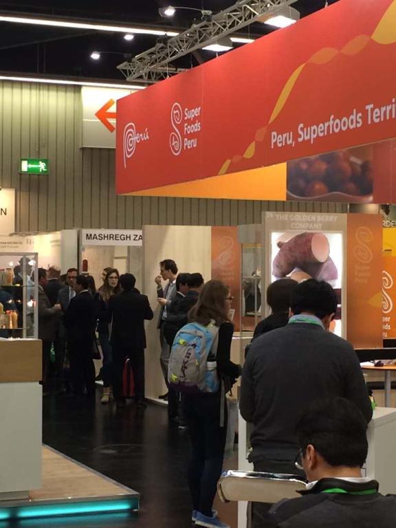 Pavilions at the Biofach fair in Germany