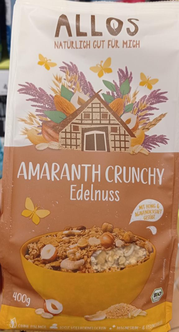 Organic muesli with amaranth