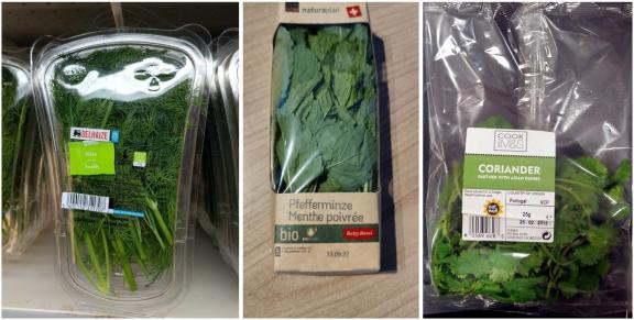 Examples of retail packaging in Europe