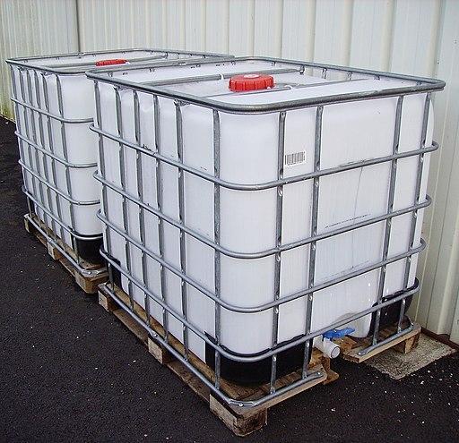 Example of an IBC container for bulk trade