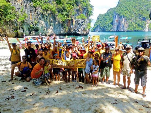 Figure 5: Trash Hero community beach clean-up in Thailand