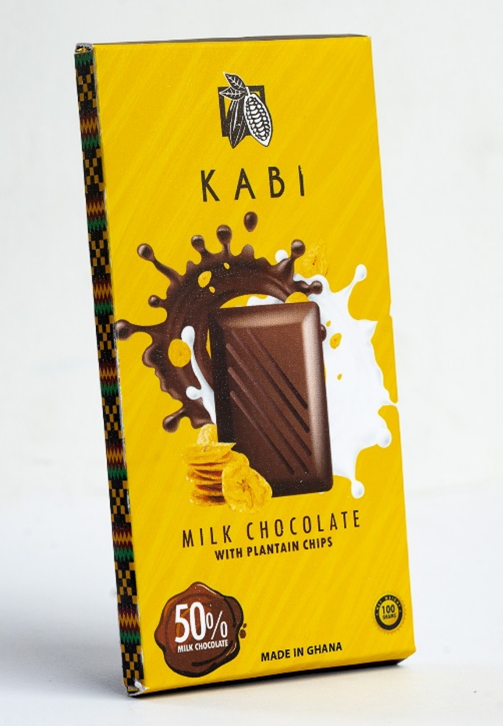 Figure 4: Kabi milk chocolate with plantain chips