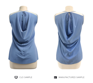 AI-generated model on the left vs the manufactured sample on the right