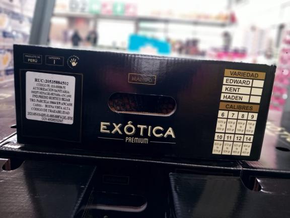 Figure 4: Example of printed packaging for export