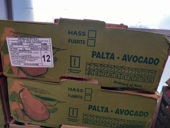 Figure 5: Example of an export label