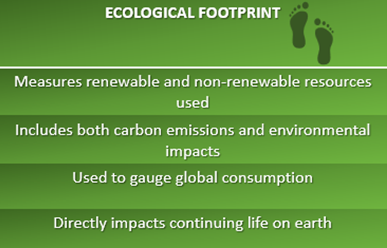 Figure 1: Ecological footprint