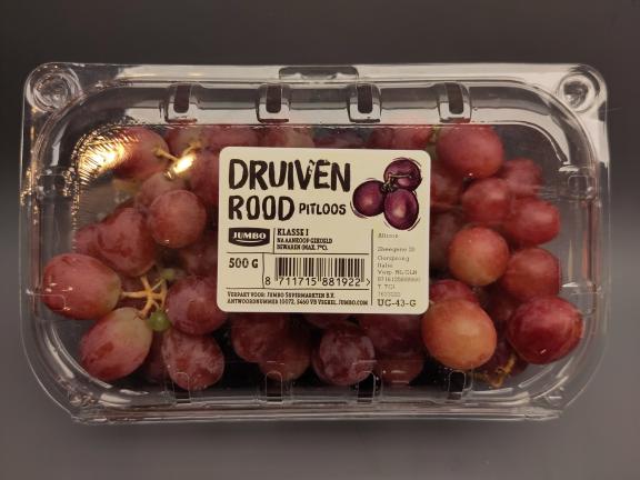 Figure 11: Example of seedless grapes in clamshell packaging