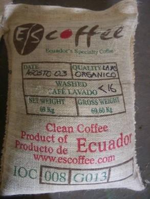 Figure 1: Example of green coffee labelling