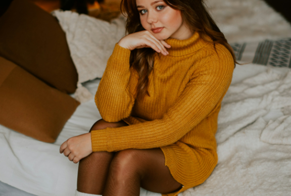 Figure 3: The dresses and skirts category includes styles for colder seasons, such as the knitted sweater dress