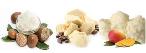 Figure 3 - Shea butter, cocoa butter and mango butter