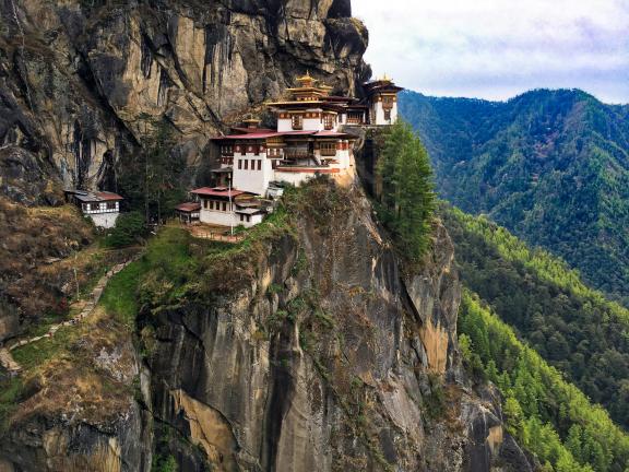 Mountaintop monasteries in Bhutan