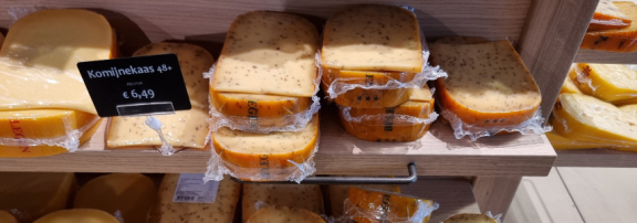 Figure 3 - Cumin cheese in a mainstream Dutch supermarket