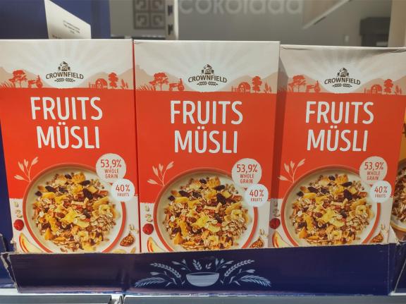 Figure 4 - Breakfast muesli with dried figs