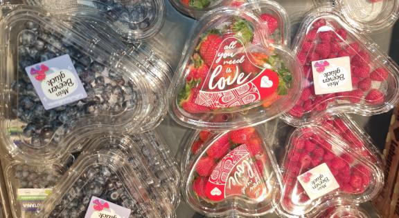 Figure 5 - Strawberries in a valentine package in a German retail outlet, early February 2025