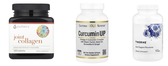 Figure 7: Examples of products containing Boswellia for joint strengthening