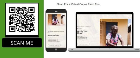 Figure 3 - Kabi Chocolate’s example of QR-enabled storytelling with their packaging