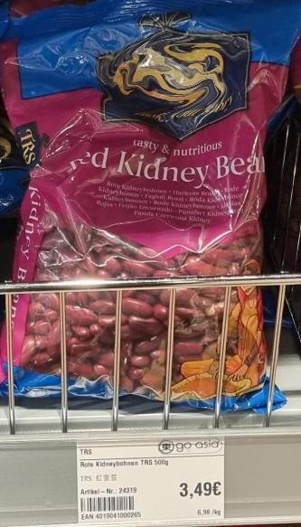 Figure 5 - Red kidney beans at a cultural food retailer