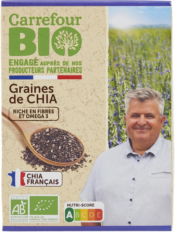 Figure 8 - Example of chia seeds produced in France